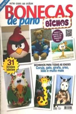 Arte Com As Mãos - Bonecas de Pano Bichos - 13